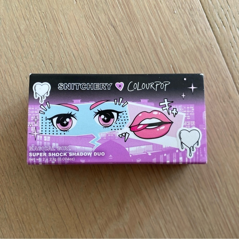 Colourpop x Snitchery eyeshadow super shock shadow duo new in box